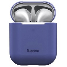 Чехол силиконовый для Apple Airpods Baseus WIAPPOD-BZ05 (синий)